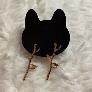 3 for 10 EARRINGS - tree branch bird